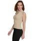 Women's Sleeveless Collared Top