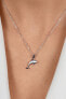 Фото #3 товара Beautiful Dolphin Silver Necklace with Opal NCL166W