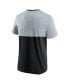 ფოტო #3 პროდუქტის Branded Men's Black/Gray Paris 2024 Edge Depth Outline Panel T-Shirt