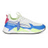 Фото #1 товара Puma Mapf1 Amg RsX Graphic Logo Lace Up Mens Blue, Green, White Sneakers Casual