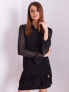 Фото #2 товара женское мини платье черное с оборками Factory Price