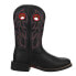 Фото #1 товара Justin Boots Bowline Water Buffalo 11" Wide Square Toe Mens Black Casual Boots