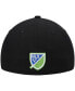 Фото #5 товара Men's Black Seattle Sounders FC Primary Logo Low Profile 59FIFTY Fitted Hat
