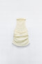 Фото #7 товара Топ из рельефной ткани с горловиной халтер ZARA