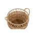 Basket set DKD Home Decor Natural Metal Polyethylene 38 x 38 x 34 cm 38 x 38 x 27 cm 3 Pieces