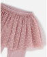 Фото #3 товара Baby Girls Baby Leggings With Tulle Skirt Lilac