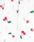 Фото #17 товара Toddler 1-Piece Cherry Print 100% Snug Fit Cotton Footless Pajamas 2T