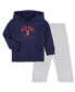 ფოტო #1 პროდუქტის Toddler Boys Navy, Gray Boston Red Sox Play-By-Play Pullover Fleece Hoodie and Pants Set