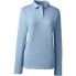 Women's School Uniform Long Sleeve Feminine Fit Mesh Polo Shirt