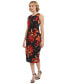 Women's Sleeveless Printed Midi Dress