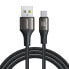 Фото #1 товара Kabel przewód Light-Speed Series USB-A - USB-C szybki transfer 100W 2m czarny