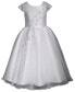 ფოტო #1 პროდუქტის Big Girls Flower Applique Communion Dress