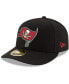 Фото #1 товара Men's Black Tampa Bay Buccaneers Omaha Low Profile 59FIFTY Fitted Team Hat