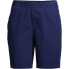 ფოტო #5 პროდუქტის Women's Mid Rise Elastic Waist Pull On 10" Chino Bermuda Shorts