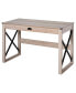 Industrial Wooden X-Frame Particleboard Workstation Desk for Home Office