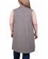 ფოტო #2 პროდუქტის Plus Size Long Sleeveless Knit Vest