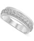 Фото #1 товара Men's Diamond Milgrain Bead Band (1 ct. t.w.) in 10k Gold