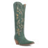 Фото #2 товара Dingo Bandelera Embroidered Snip Toe Cowboy Womens Green Casual Boots DI200-300