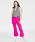 ფოტო #1 პროდუქტის Women's Ponte Kick-Flare Ankle Pants, Regular and Short Lengths, Created for Macy's