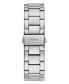 Women's Silver-Tone Glitz Stainless Steel Multi-Function Bracelet Watch 40mm