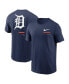 Фото #1 товара Men's Navy Detroit Tigers Over the Shoulder T-shirt