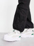 Puma Mayze sneakers in white with green detail