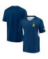 Фото #2 товара Men's Navy Nashville SC Extended Play V-Neck T-shirt