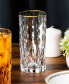 Marilyn Gold-Tone High Ball Tumblers, Set of 4