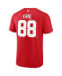 Men's Patrick Kane Red Detroit Red Wings Authentic Stack Name and Number T-shirt
