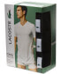 Фото #3 товара Футболка мужская Lacoste V-Neck Lounge Slim Fit, набор из 3 шт.
