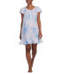 ფოტო #1 პროდუქტის Women's Cotton Lace-Trim Nightgown