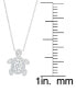 Фото #2 товара Macy's women's Fine Silver Plated Cubic Zirconia Turtle Pendant Necklace