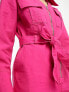 Фото #7 товара Extro & Vert Petite utility jumpsuit in hot pink