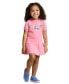 Toddler and Little Girls Mixed-Logo Terry Dress