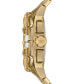 ფოტო #1 პროდუქტის Men's Framed Chronograph Gold-Tone Stainless Steel Watch 44mm