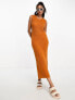 Фото #3 товара Vero Moda Aware crochet midi dress in burnt orange
