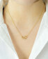 ფოტო #2 პროდუქტის Diamond Connected Circles 18" Pendant Necklace (1/10 ct. t.w.) in Gold Vermeil, Created for Macy's
