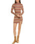 Фото #1 товара Платье женское SERENETTE Мокколи "Serenette Mock Neck Sweaterdress" цвет браун мультицвет