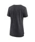 ფოტო #4 პროდუქტის Women's Heathered Charcoal Chicago Bulls True Classics Tri-Blend T-shirt