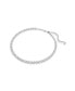 Фото #2 товара Swarovski round Cut, White, Rhodium Plated Imber Tennis Necklace