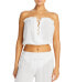 Ramy Brook 285505 Mika Cropped Top Swim Cover-Up, Size Medium
