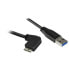 Фото #2 товара Универсальный кабель USB-MicroUSB Startech USB3AU1MRS Чёрный