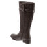 Trotters Lyra T1658-273 Womens Brown Narrow Leather Zipper Knee High Boots 7