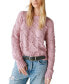 Women's Open-Stitch Pullover Sweater