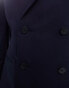 ASOS DESIGN slim double breasted suit jacket in navy Синий, Chest 40 Regular - фото #5