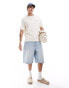 Abercrombie & Fitch trapped pattern back logo oversized fit t-shirt in cream Бежевый, S - фото #2