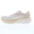 Фото #5 товара Hoka Bondi 8 1127952-SSEG Womens Beige Canvas Lace Up Athletic Running Shoes