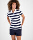 ფოტო #1 პროდუქტის Women's Striped Polo Top