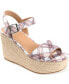 ფოტო #1 პროდუქტის Women's Pearrl Platform Espadrille Wedge Sandals