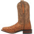 Фото #5 товара Dan Post Boots Alamosa Ostrich Embroidered Square Toe Cowboy Mens Brown Casual